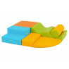 Tapis de réception en mousse pvc 200 x 200 x 4 cm avec velcr - Papouille