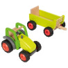 Tracteur avec remorque en bois - Papouille