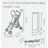 Poussette simple - jusqu'à 15 Kg - Papouille