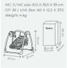 Transat bébé - Gris - jusqu'à 9 Kg - Papouille