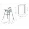 Chaise haute - jusqu'à 15 Kg - Papouille