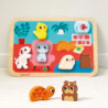 Puzzle 7 pièces - Les animaux domestiques - Papouille