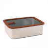Boite de conservation - 2.4 L - Inox micro-ondable - Papouille