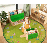 Round Flower Meadow Rug - Papouille