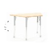 Trapezoidal Table Owlaf 120 x 60 cm. incl. height-adjustable - Papouille