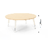 Round Table Owlaf 120 cm. incl. height-adjustable metal legs - Papouille