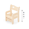 Chair "Ole". seat height: 18 cm with armrest. with safety po - Papouille