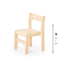 Chair "Ole". seat height: 38 cm. without armrest - (4 Chairs - Papouille