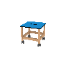 Tabouret à roulettes - T3 - Papouille