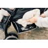 Quadruple Stroller - 4 Children - Black + Rain Cover + Sun C - Papouille