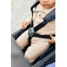 Quadruple Stroller - 4 Children - Black + Rain Cover + Sun C - Papouille
