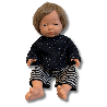 Poupée fille habillé - 40 cm - Papouille