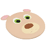 Tapis en mousse - Ours - Papouille