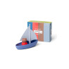 Jouets de bain ours sur un bateau en silicone  - Little L - Papouille