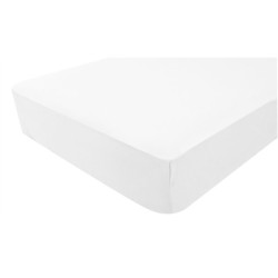 Drap housse jersey imperméable 60 x 120 cm blanc - Papouille