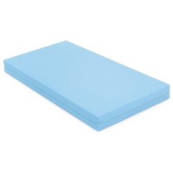 Matelas en mousse imperméable 60 x 120 x 10 cm bleu clair - Papouille