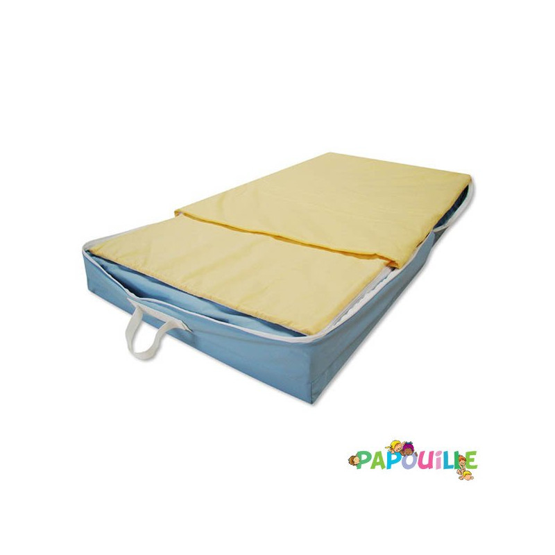 Lit mallette de sol luxe 60 x 120 cm pliant - Papouille