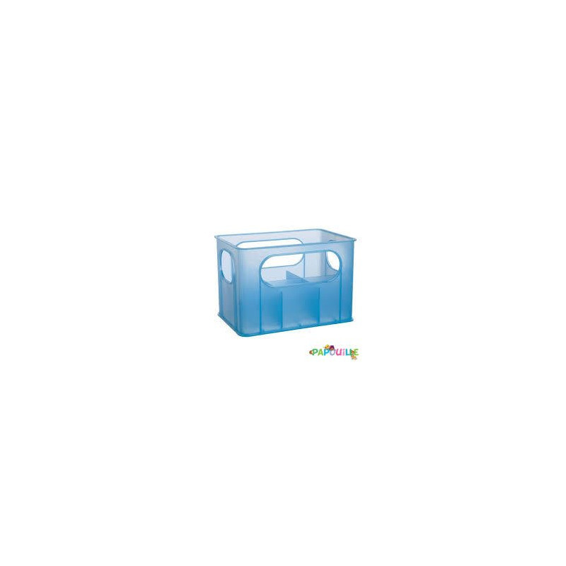 Casier porte ou range biberons bleu rd - Papouille