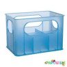 Casier porte ou range biberons bleu rd - Papouille