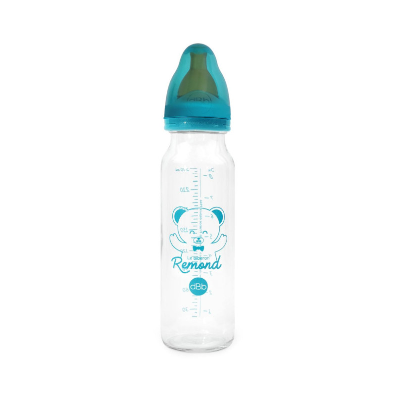 Biberon en verre 240ml avec tétine nn ciel - Papouille