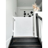 Barrière rétractable jusqu'à 140 cm - Gris  - Papouille