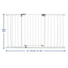 Kit barrière et rallonges de 9 cm et 18 cm - Blanc - Papouille