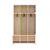 Garde-robe 3 places avec assise - T1 - Papouille