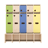 Garde-robe 5 places avec assise - T1 - Papouille