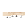 Porte-manteau - 5 casiers - Papouille