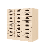 Meuble de rangement 24 bacs - NALA - Papouille