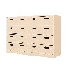 Meuble de rangement 16 bacs - Lumi - Papouille
