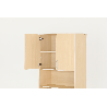Armoire de rangement 2 portes - Moka - Papouille
