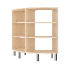 Meuble de rangement arrondi 6 cases - Lou - Papouille