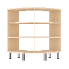 Meuble de rangement arrondi 6 cases - Lou - Papouille