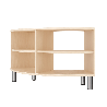 Meuble de rangement arrondi 4 cases - Blum - Papouille