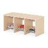 Banc de vestiaire 3 cases 90 cm - Maya - Papouille