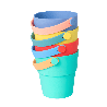 4 Sceaux pour le bain - Little L - Papouille