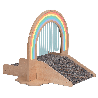 Structure de motricité - arc en ciel  - Papouille