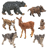 Lot de 8 figurines FERME - 10 mois+ - Papouille