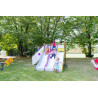 Structure de jeux 3 toboggans - Tobo'Gliss fixations courtes - Papouille