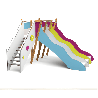 Structure de jeux 3 toboggans H 114 cm - Tobo'Gliss fixation - Papouille