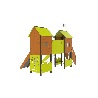 Structure de jeux Actinat - Fixations courtes - Papouille