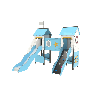 Structure de jeux Mer Thalassa - Fixations courtes - Papouille