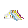 Structure de jeux évolutif 3 toboggans H 114 cm - Tobo'Gliss - Papouille