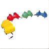 4 rollercars + kit d'accrochage - Papouille