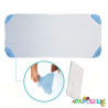 Drap housse plateau pour couchette poly-coton 131x58cm blanc - Papouille