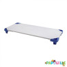 Drap housse plateau pour couchette poly-coton 131x58cm blanc - Papouille