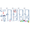 Bloque porte anti pince doigt finger alert - Papouille