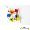 9 blocs sensoriels en bois montessori - Papouille