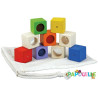 9 blocs sensoriels en bois montessori - Papouille